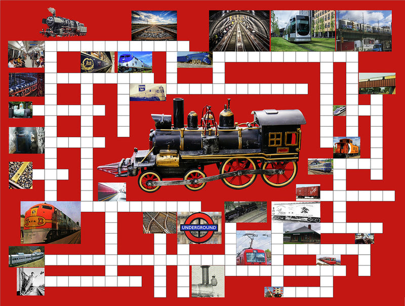 Riding the Rails (2 Classic Puzzles in 1), 500 piece puzzle by Sunsout