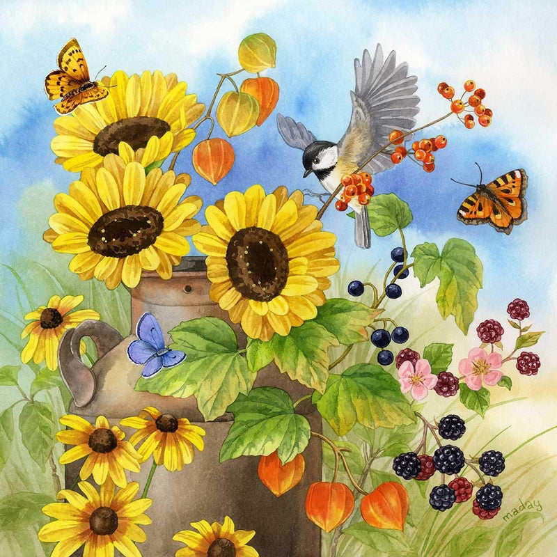 Milkcan Bouquet, 500 piece puzzle by Sunsout