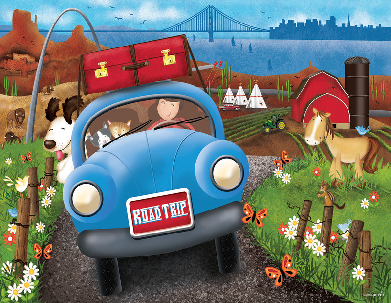 Road Trip , 63 piece puzzle by Sunsout